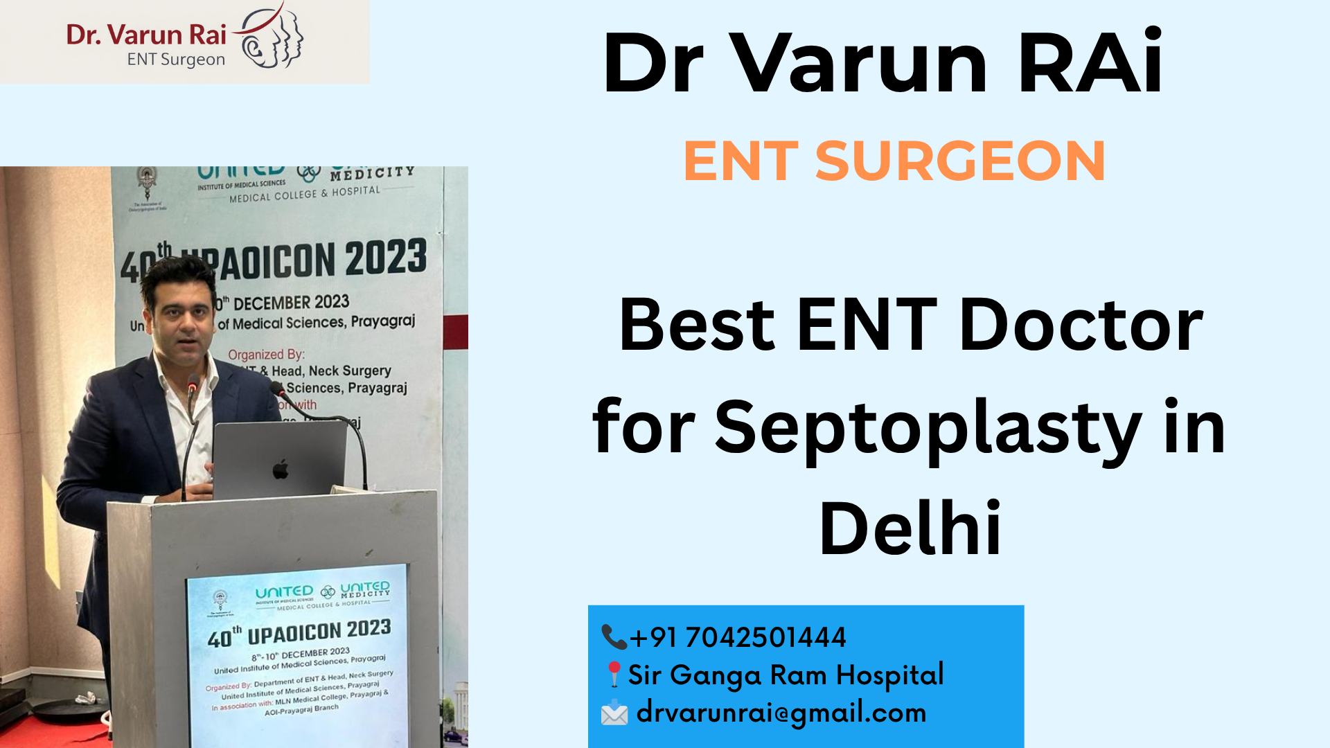 Best ENT Doctor for Septoplasty in DelhiI