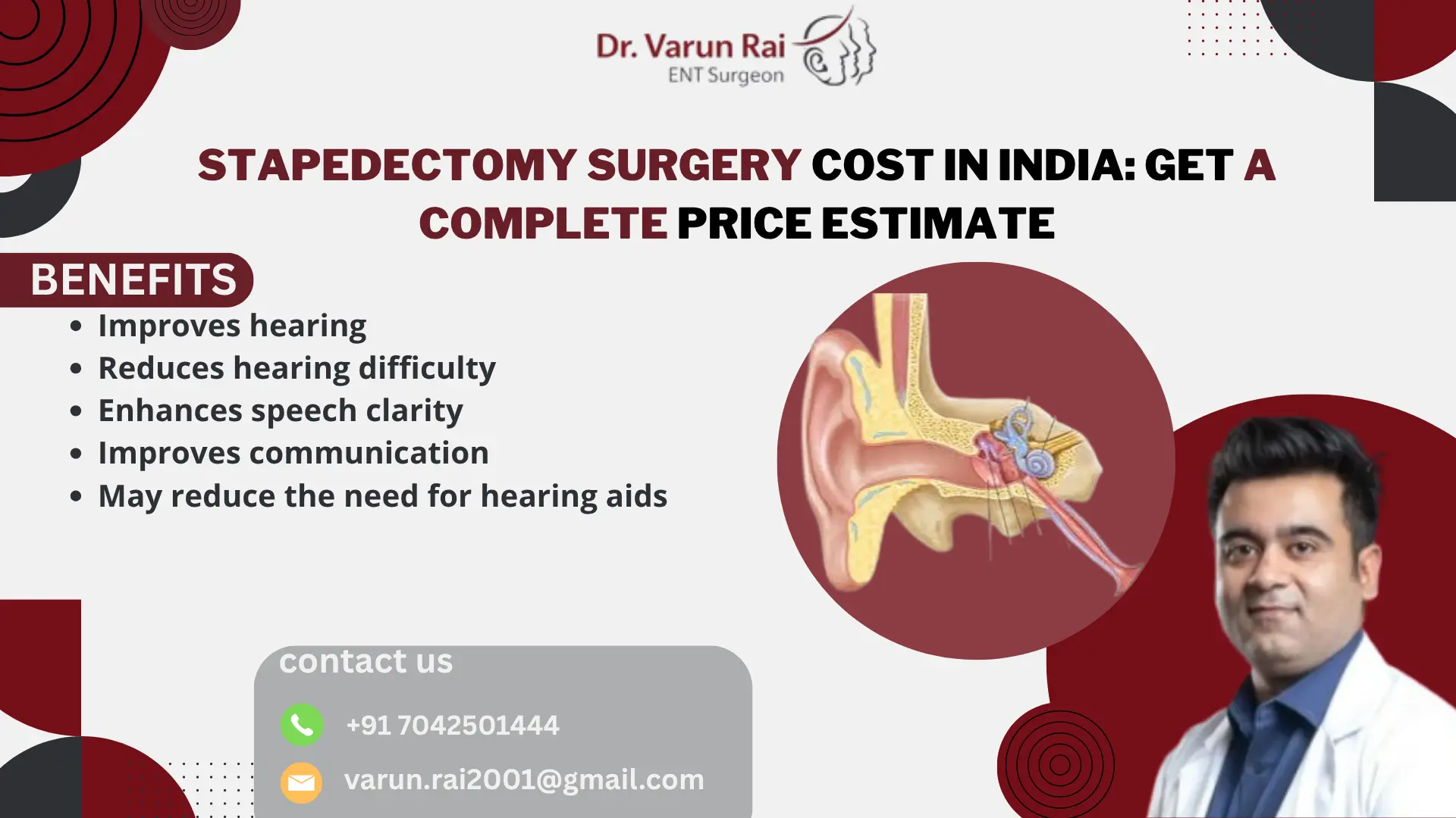 Stapedectomy Surgery Cost in India: Price Estimate